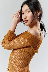 House Of Sunny The Solar Sheer Knit Shrug Sweater