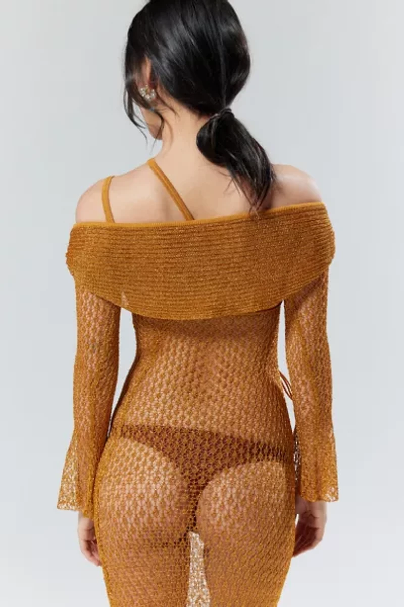 House Of Sunny The Solar Sheer Knit Shrug Sweater