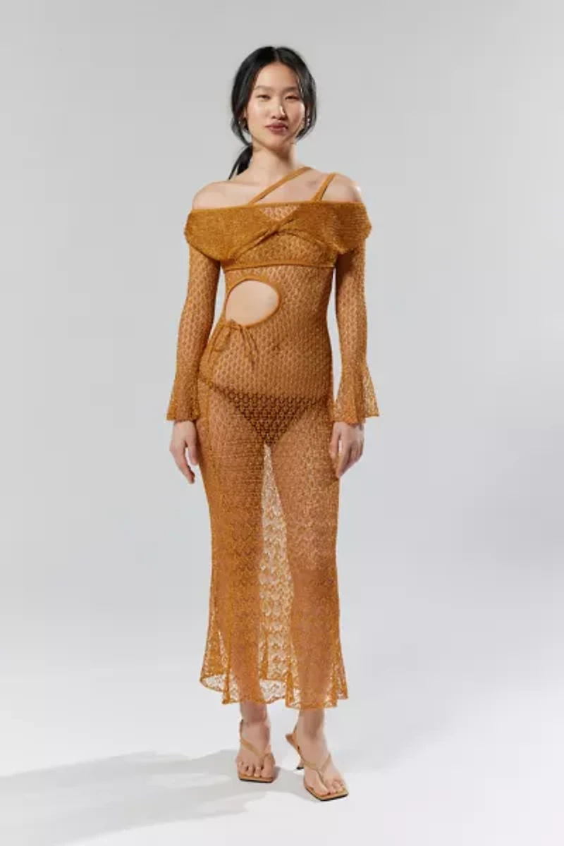 House Of Sunny The Solar Sheer Knit Shrug Sweater