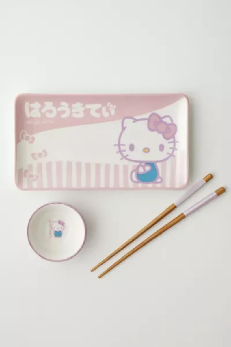 Sanrio Hello Kitty 3-Piece Ceramic Sushi Set
