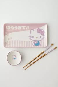 Sanrio Hello Kitty 3-Piece Ceramic Sushi Set