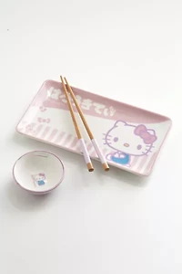 Sanrio Hello Kitty 3-Piece Ceramic Sushi Set