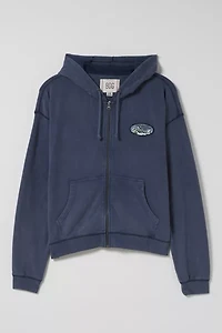 BDG Bonfire Patched Full Zip Hoodie Sweatshirt