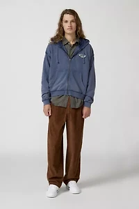 BDG Bonfire Patched Full Zip Hoodie Sweatshirt