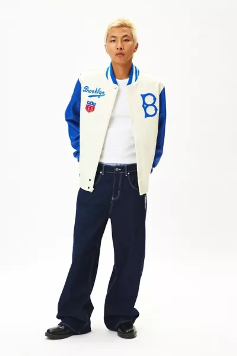 Pro Standard Brooklyn Dodgers Satin Varsity Jacket