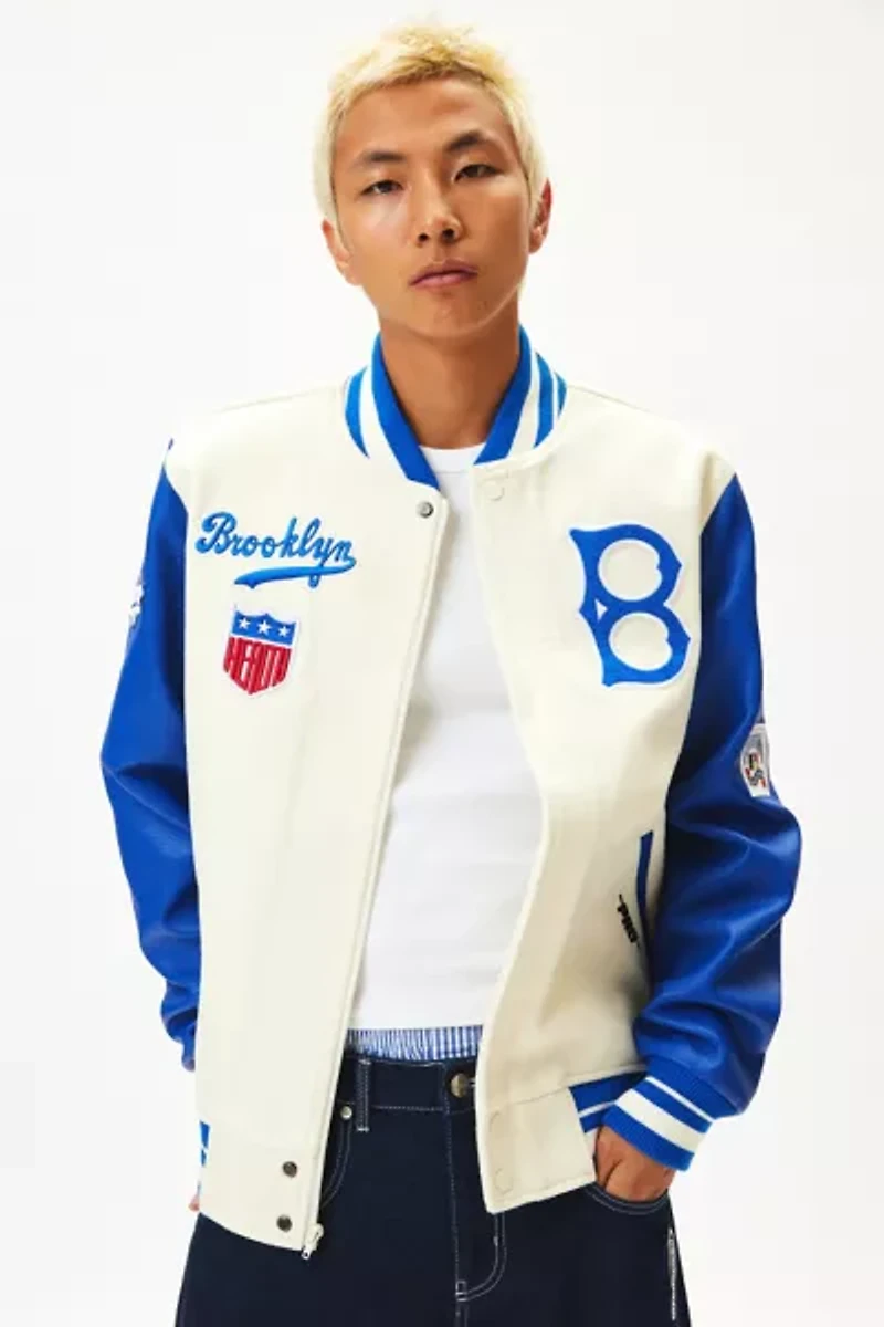 Pro Standard Brooklyn Dodgers Satin Varsity Jacket