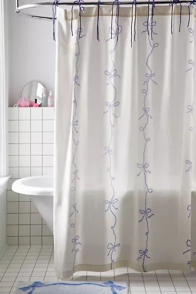 Lacey Bows Shower Curtain