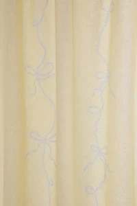 Lacey Bows Cotton Shower Curtain