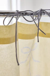 Lacey Bows Cotton Shower Curtain