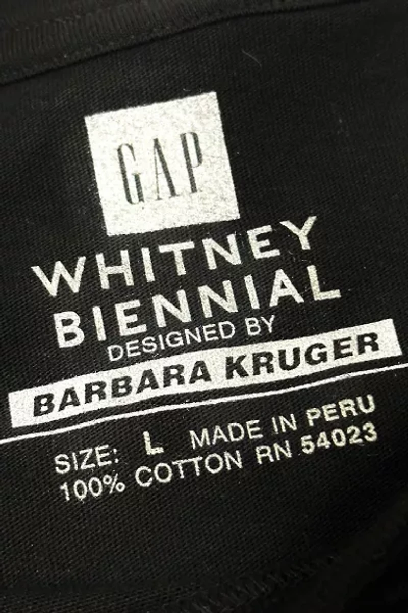 Vintage 2000’s Deadstock Barbara Kruger X Gap Whitney Biennial T-Shirt