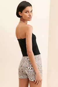 Six Crisp Days Denim Swirl Shorts