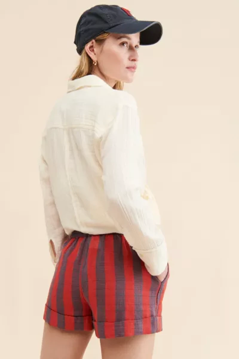 UO Mya Striped Shorts
