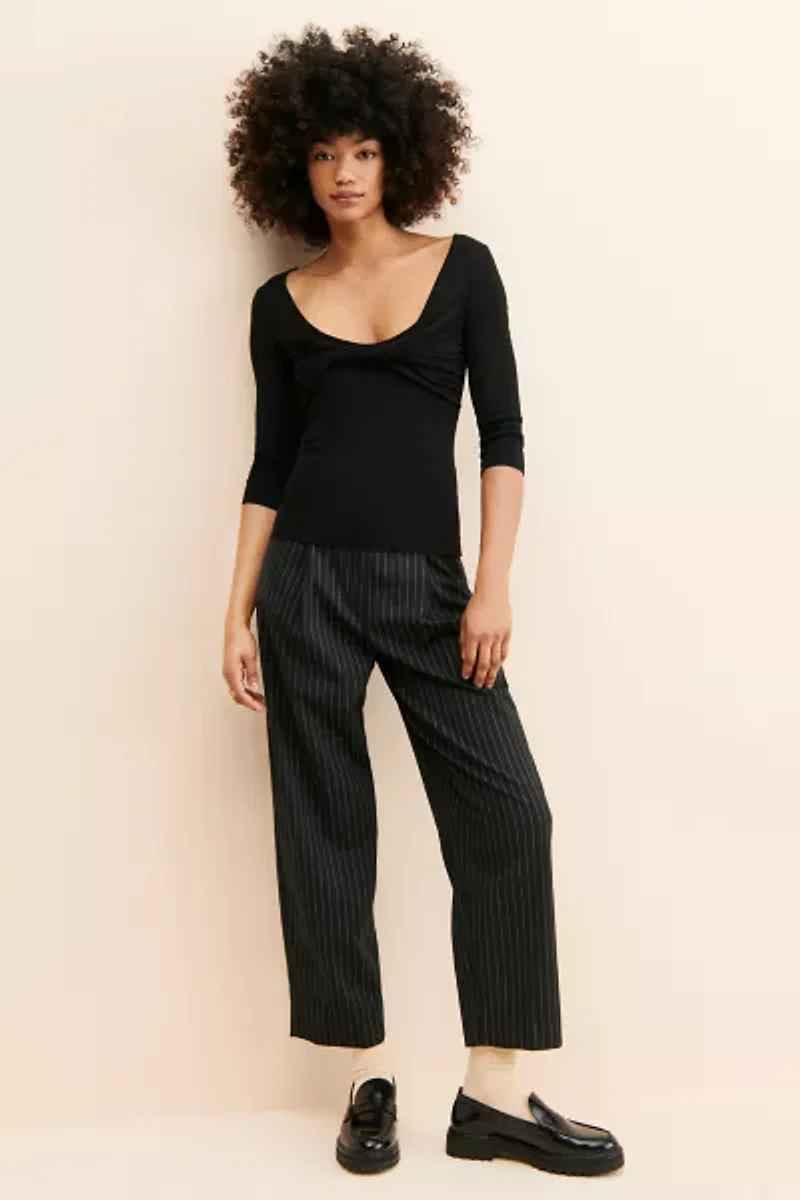 Fashion Union Dizzy Twist-Front Top