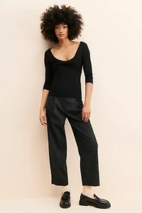Fashion Union Dizzy Twist-Front Top