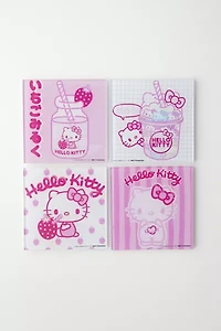 Sanrio Hello Kitty Strawberry Milk Glass Coaster Set