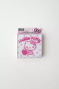Sanrio Hello Kitty Strawberry Milk Glass Coaster Set