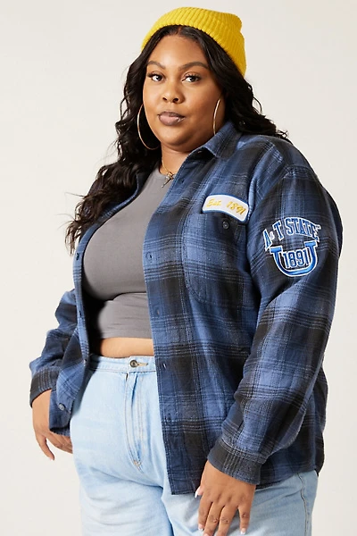 UO Summer Class ’22 X ReMADE By UO Exclusive North Carolina A&T State University Flannel Shirt