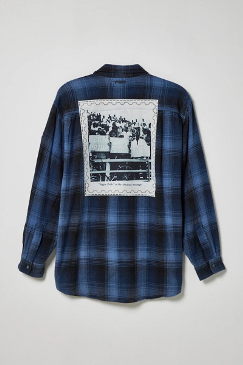 UO Summer Class ’22 X ReMADE By UO Exclusive North Carolina A&T State University Flannel Shirt