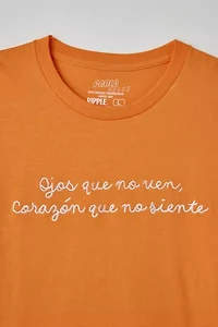 Chef Paola Velez UO Exclusive Corazon Embroidered Tee