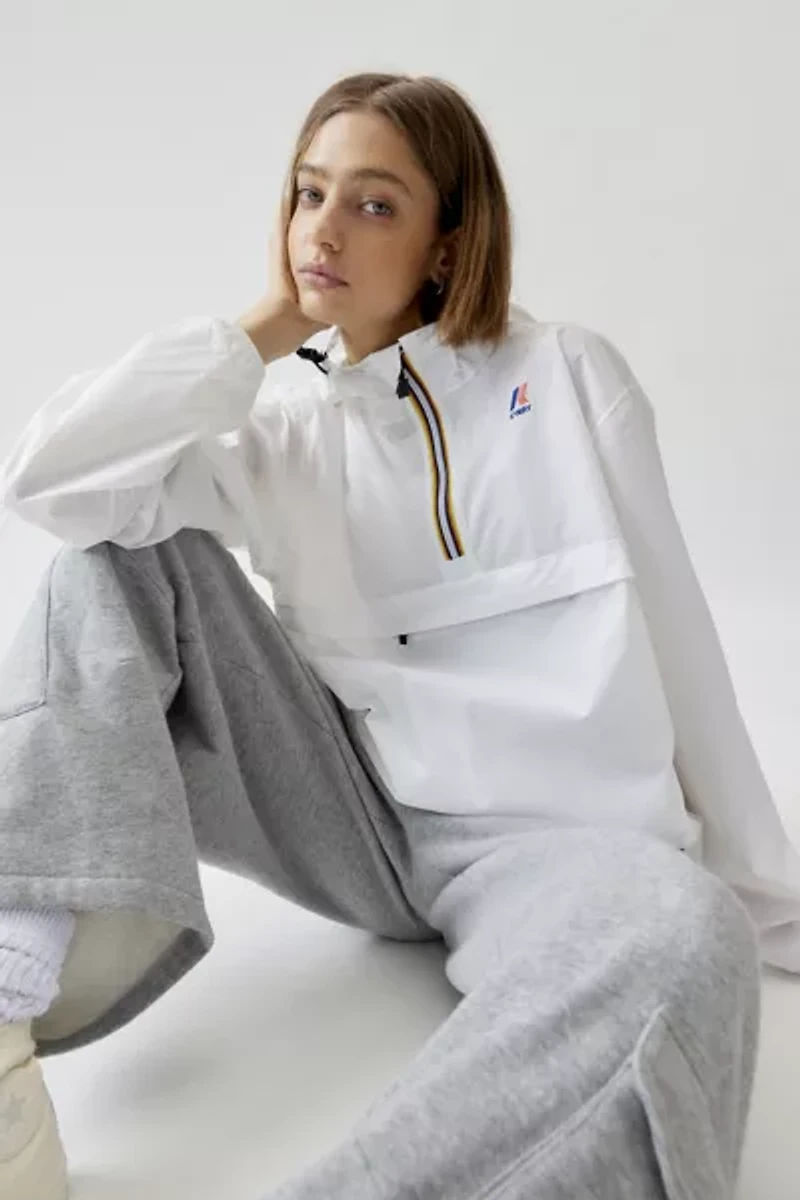 K-Way Le Vrai Leon 3.0 Half-Zip Windbreaker Jacket