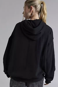 UO Bleached Star Zip-Up Hoodie Sweatshirt