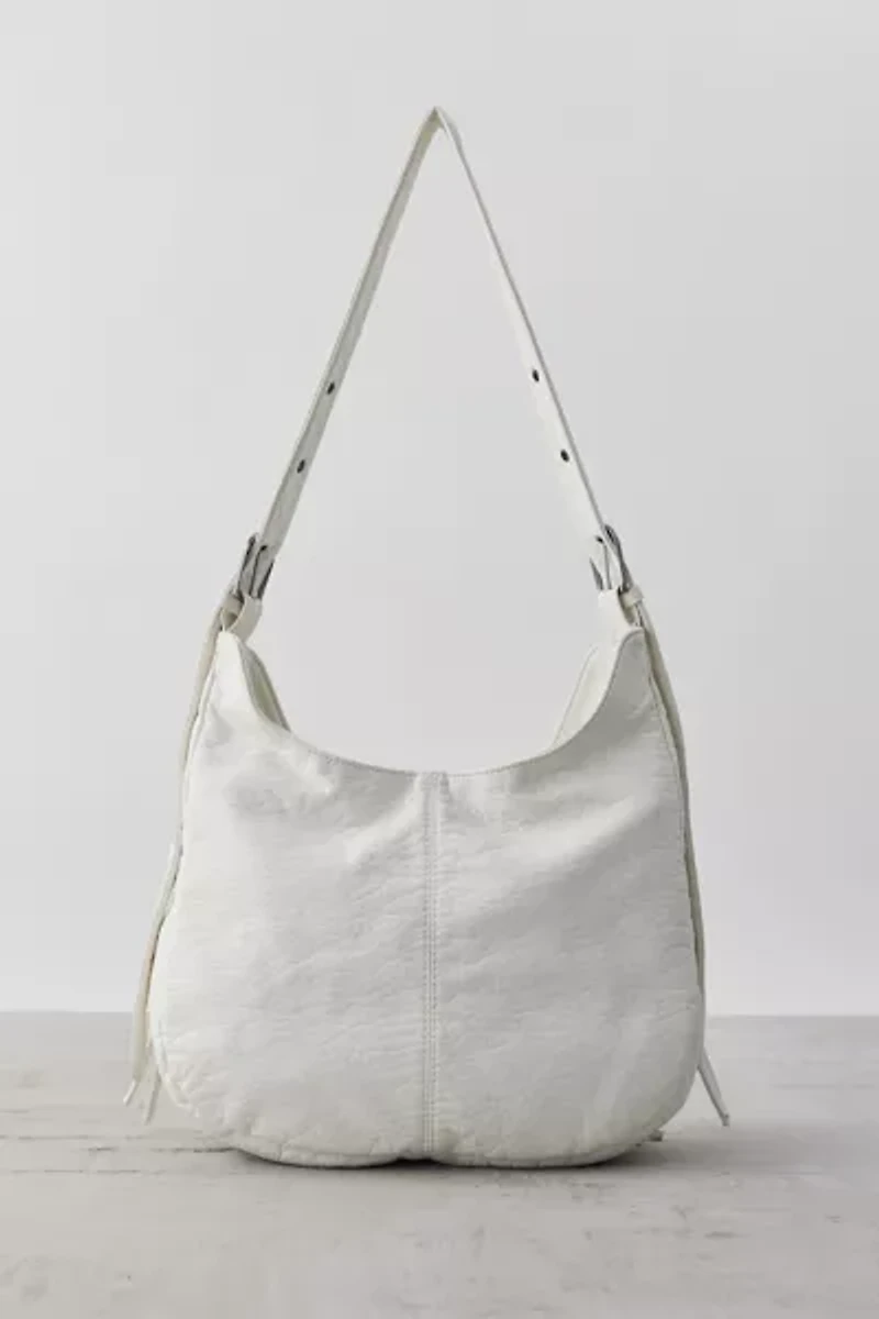 Silence + Noise Utility Washed Zippered Shoulder Bag