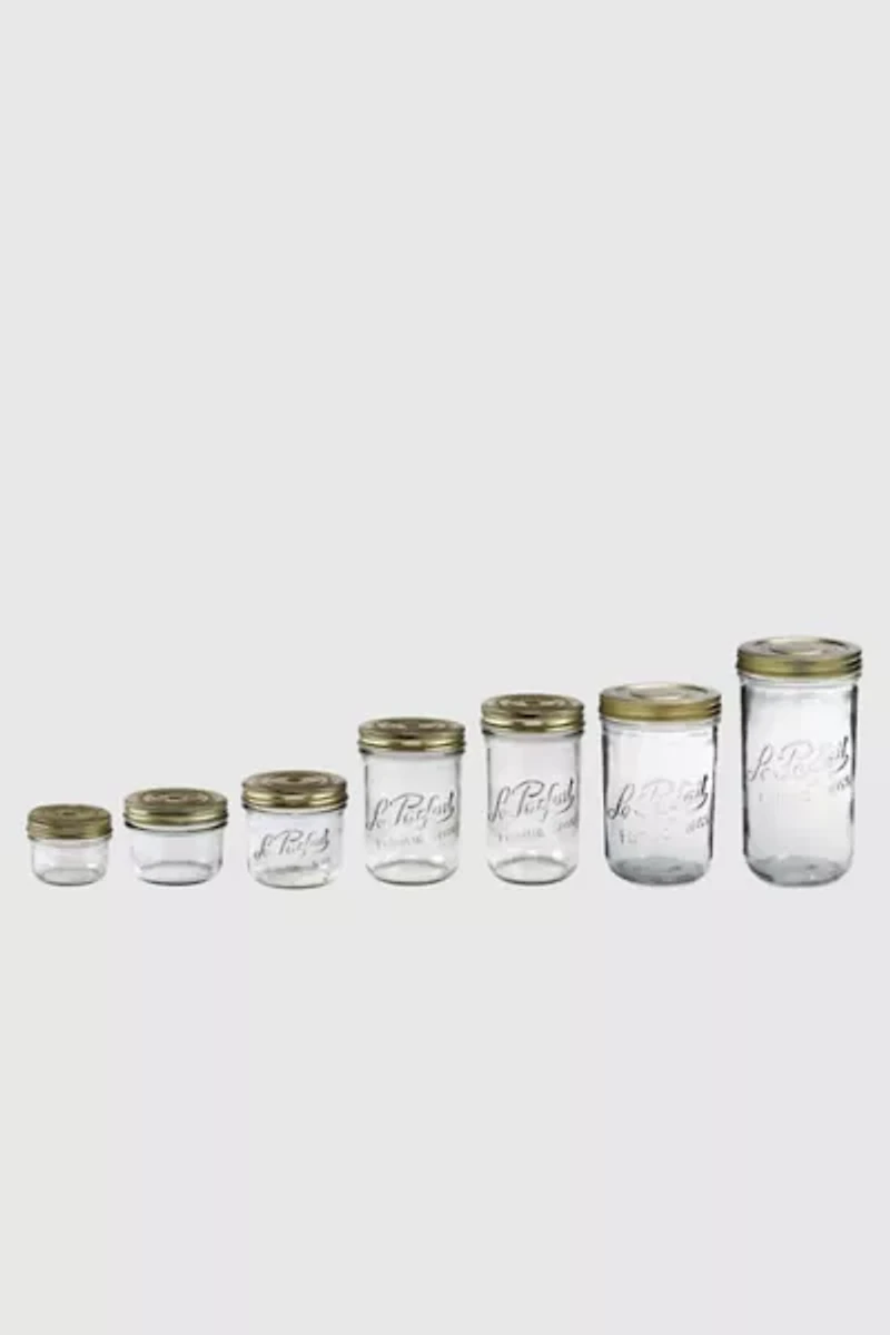 Le Parfait French Glass Canning Mason Jar Set