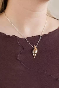 Soft Blonde Whorl Necklace