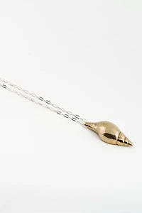 Soft Blonde Whorl Necklace