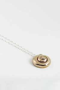 Soft Blonde Spiral Necklace