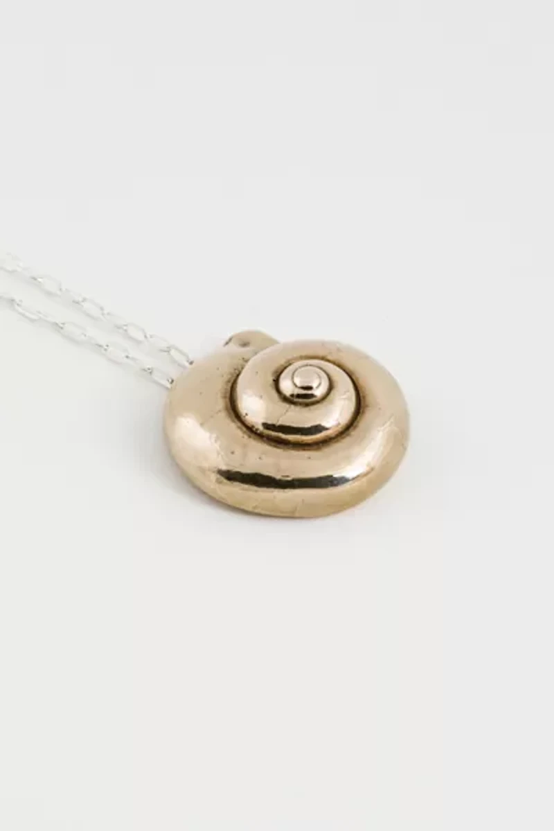 Soft Blonde Spiral Necklace