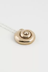 Soft Blonde Spiral Necklace