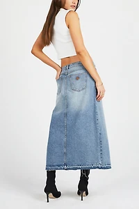 Abrand 99 Denim Low Maxi Skirt