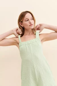 Native Youth Textured Cross-Back Shortalls