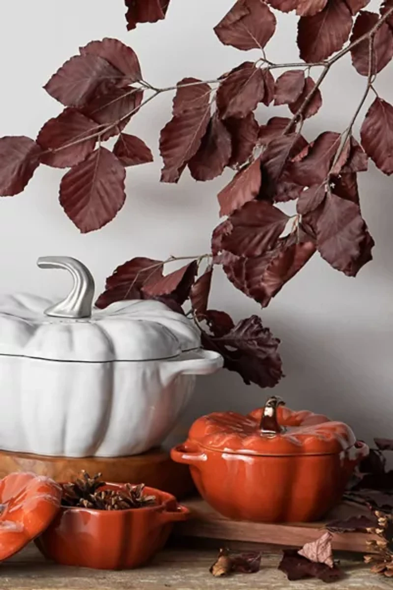STAUB Ceramic 24-oz Pumpkin Cocotte