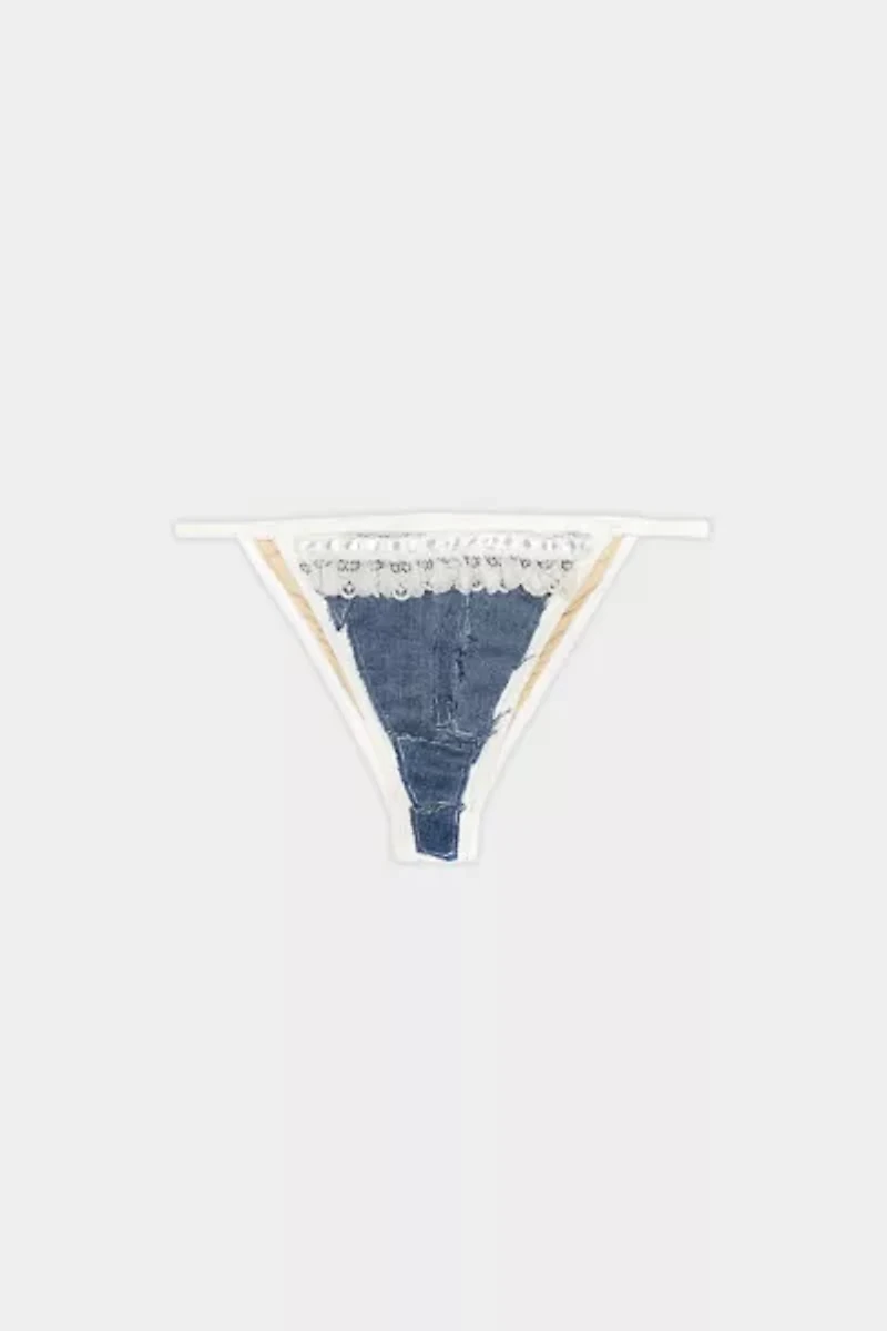 Mindblown Denim Teeny Bikini Bottom