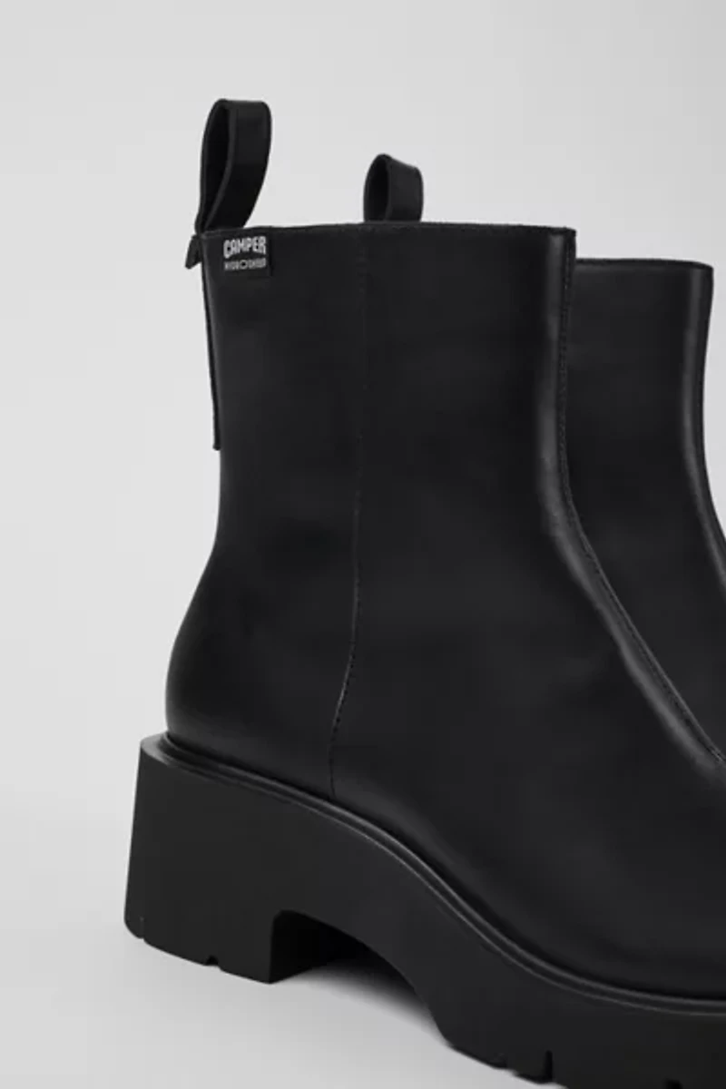 Camper Milah Leather Zip Boot