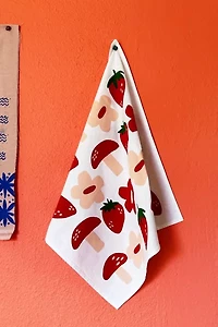 Julie Peach Berry Shroom Tea Towel
