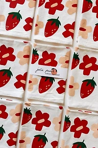 Julie Peach Berry Shroom Tea Towel