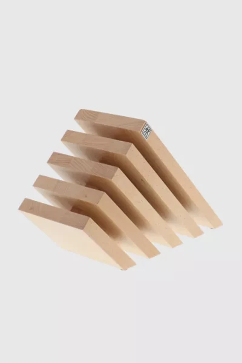 ZWILLING Slanted Beechwood Magnetic Knife Block