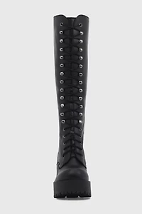 ROC Lash Heeled Leather Lace-Up Boot