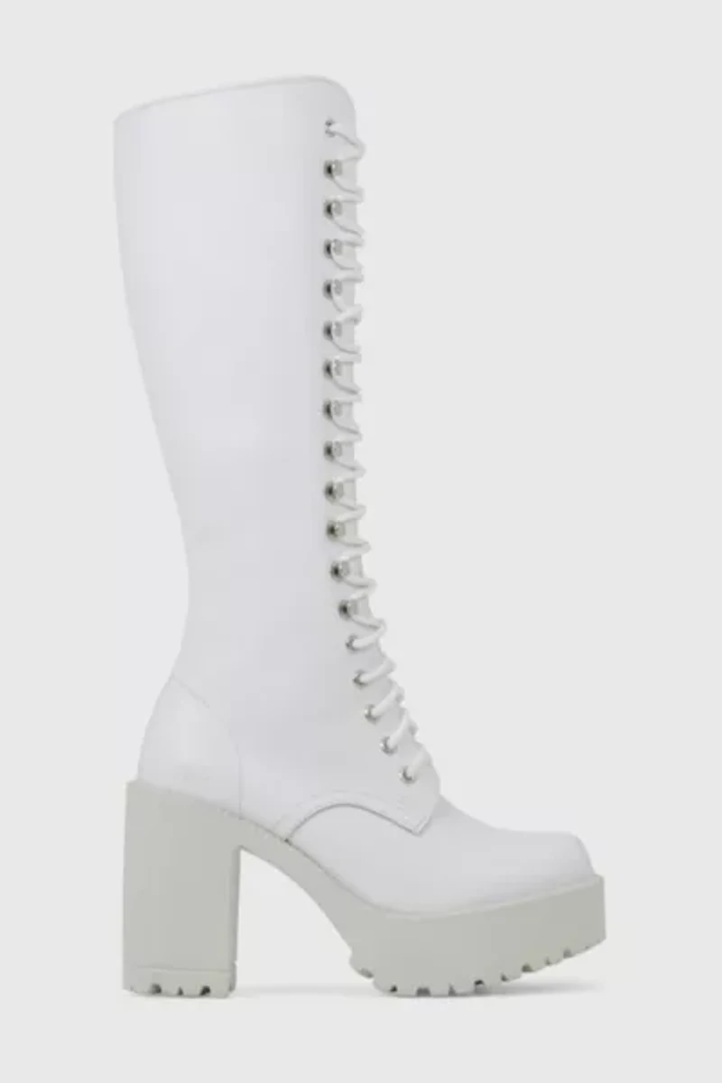 ROC Lash Heeled Leather Lace-Up Boot