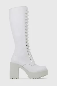 ROC Lash Heeled Leather Lace-Up Boot