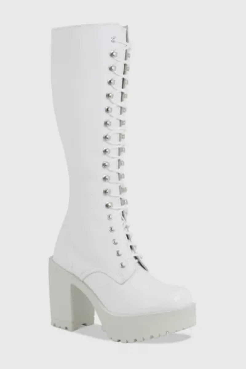 ROC Lash Heeled Leather Lace-Up Boot