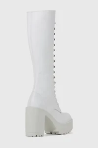 ROC Lash Heeled Leather Lace-Up Boot