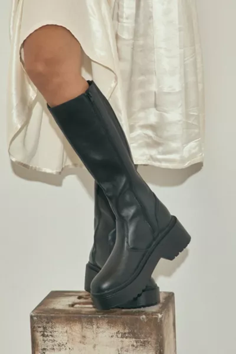 ROC Troupe Leather Knee-High Platform Boot