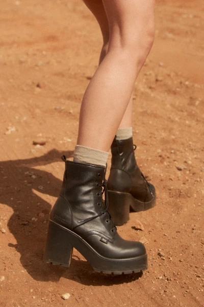 ROC Mascot Leather Lace-Up Heeled Boot