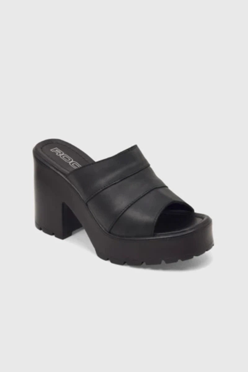 ROC Minx Leather Platform Mule