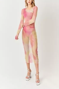 Amy Lynn Netted Rhinestone Maxi Dress