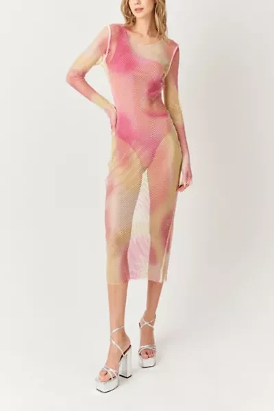 Amy Lynn Netted Rhinestone Maxi Dress